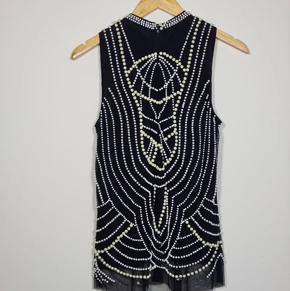 Moulinette Soeurs Anthropoligie Beaded Tank Top - Picture 8 of 12